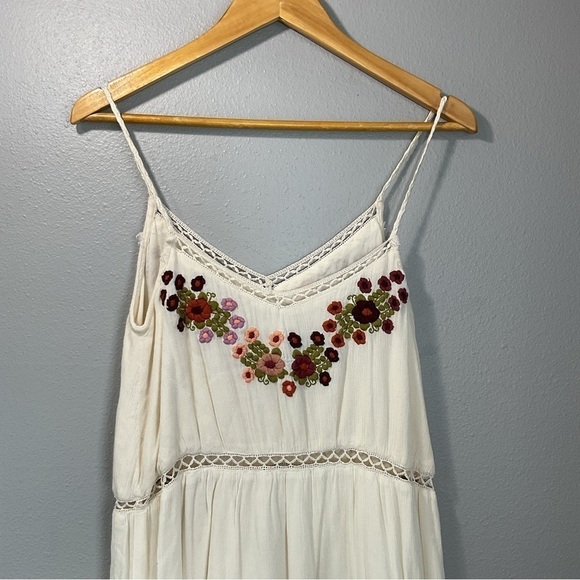 Tularosa Floral Embroidered Sleeveless London Slip Mini Dress Women's small D82 - Picture 8 of 11